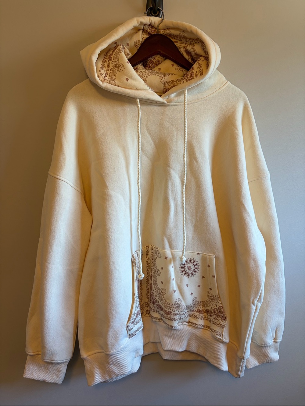 Altered State Cream Bandana Hooded Sweatshirt